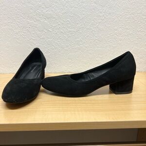Jeffrey Campbell suede chunky heel pumps